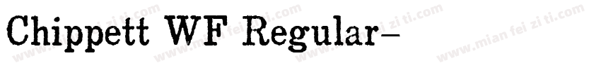 Chippett WF Regular字体转换